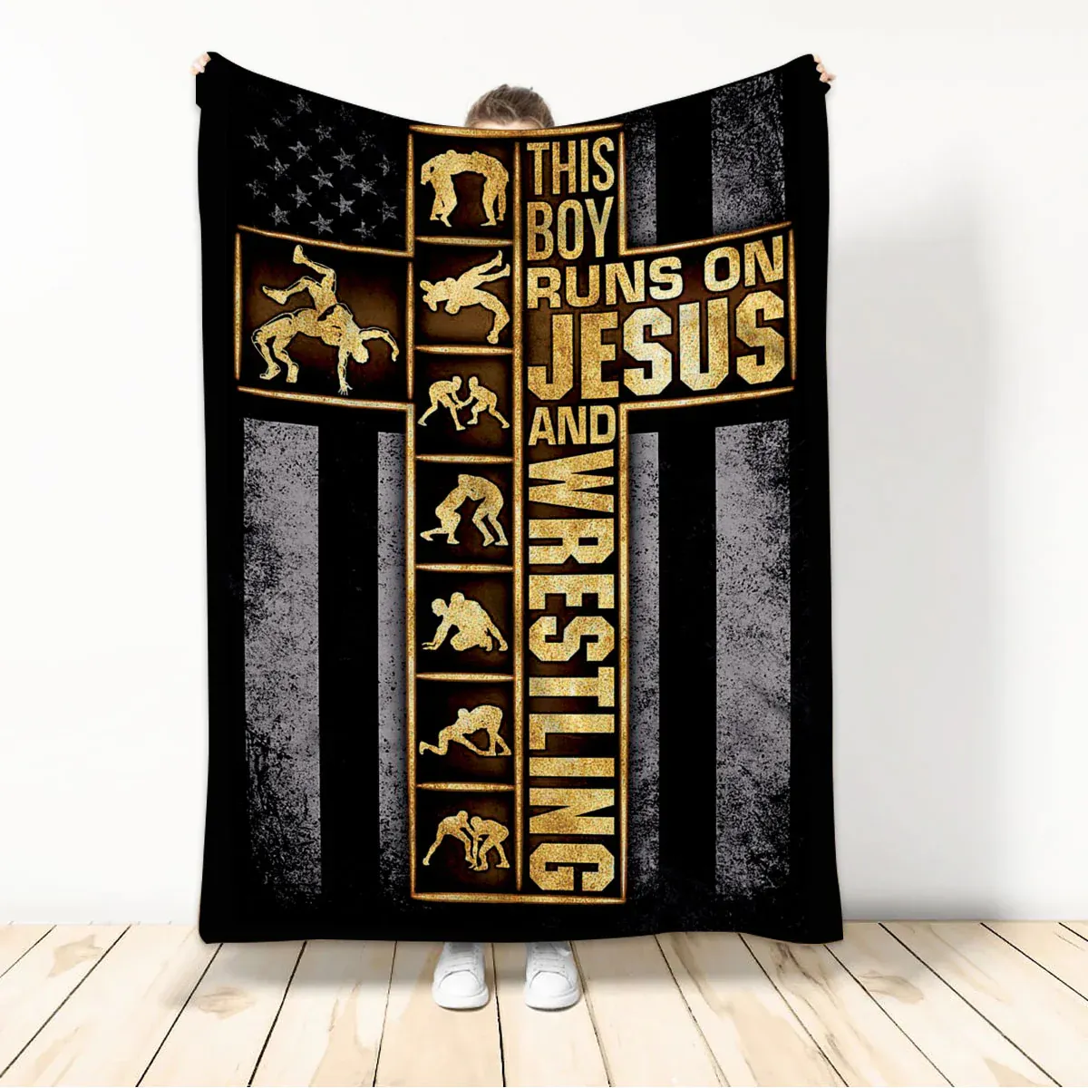 Jesus Cross Christian Blanket