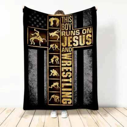 Jesus Cross Christian Blanket