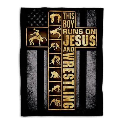 Jesus Cross Christian Blanket