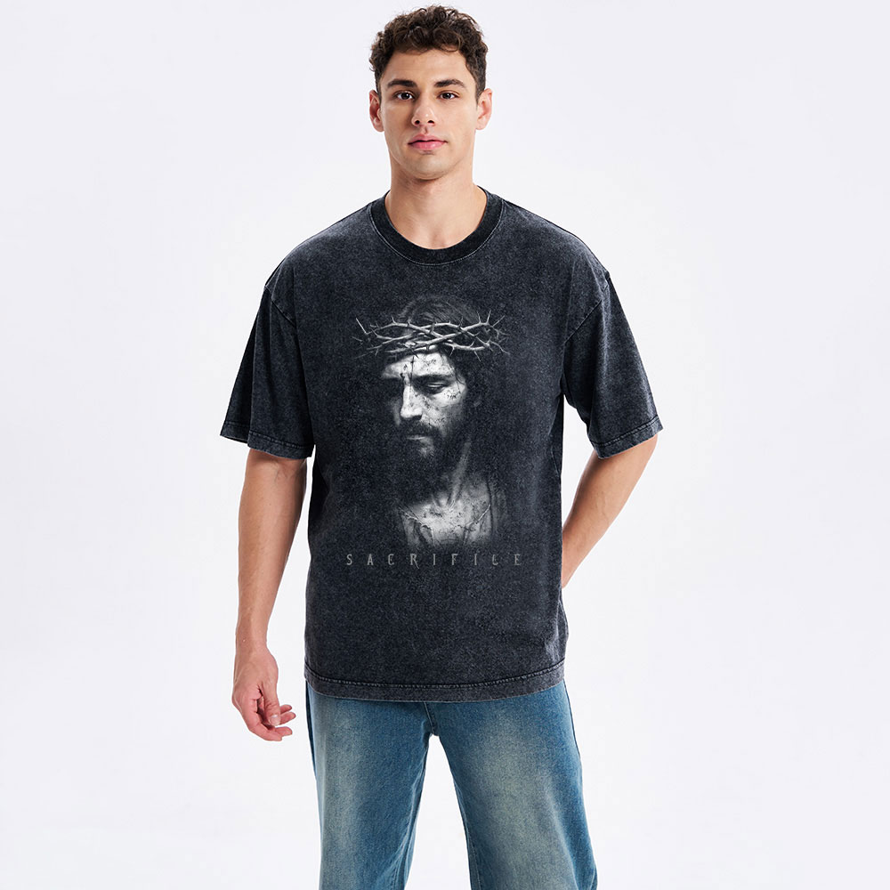 Jesus Crown Sacrifice Washed T-Shirt