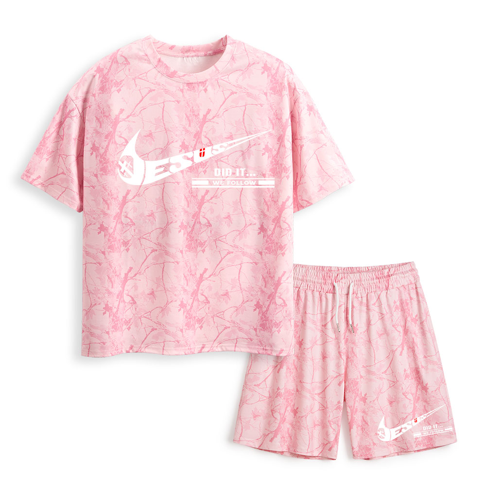 Jesus Did It Christian Camo T-Shirt & Shorts