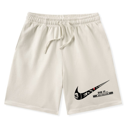 Jesus Did It Christian Washed Shorts