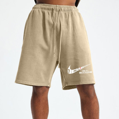 Jesus Did It Christian Washed Shorts