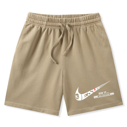 Jesus Did It Christian Washed Shorts