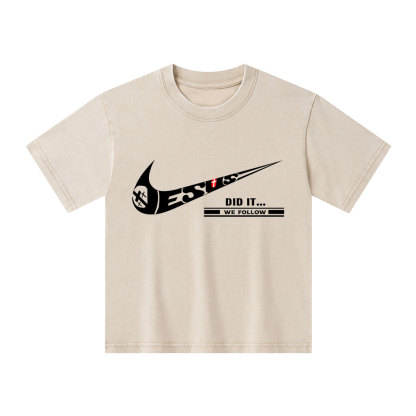 Jesus Did It Christian Washed T-Shirt