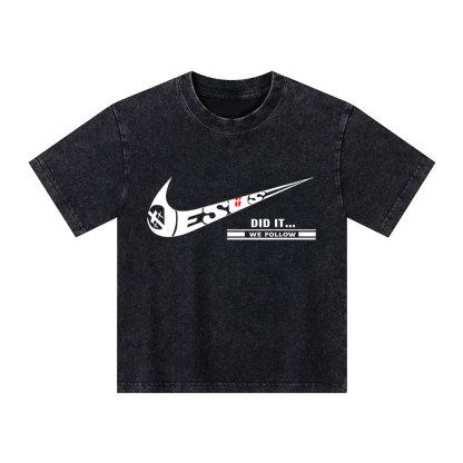 Jesus Did It Christian Washed T-Shirt