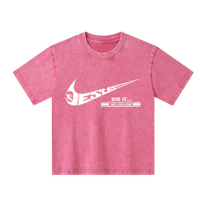 Jesus Did It Christian Washed T-Shirt