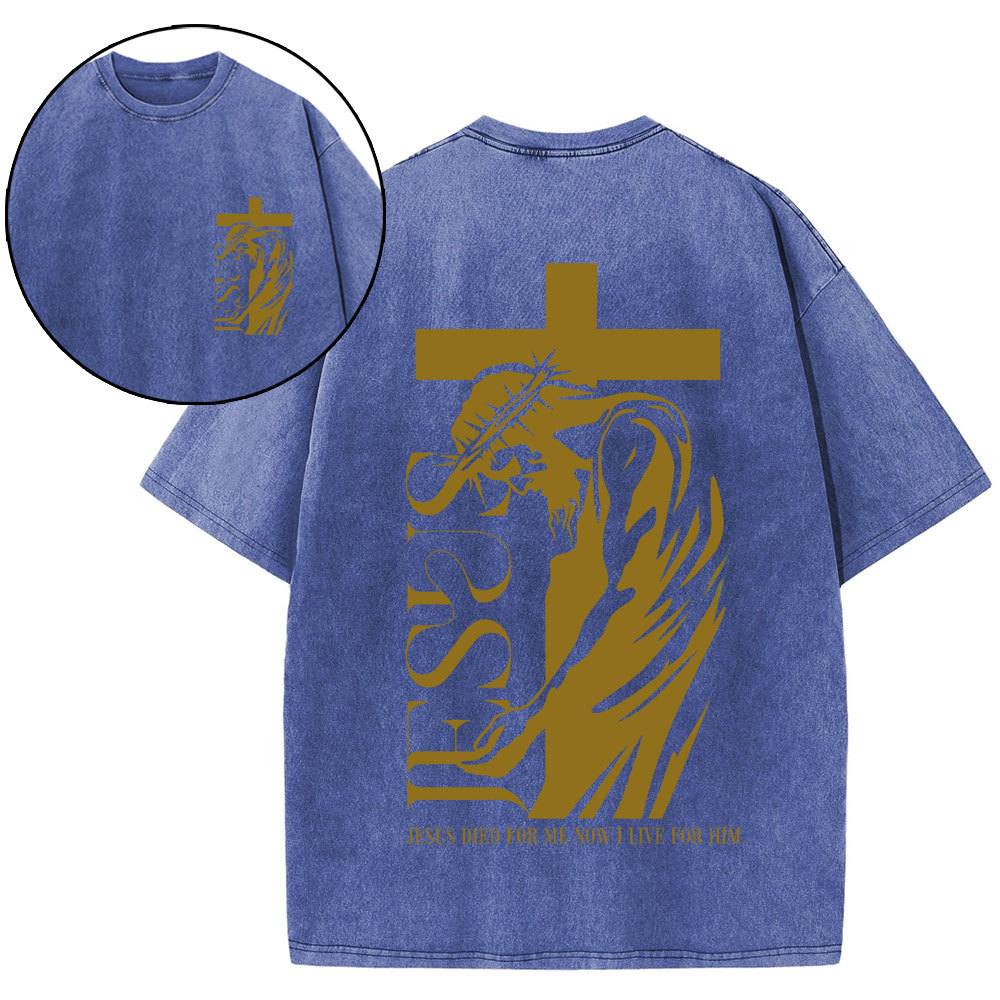 Jesus Died For Me Chirstian Washed T-Shirt