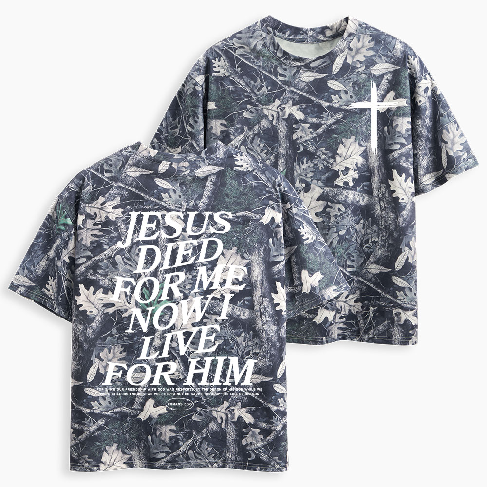 Jesus Died For Me Christian Camo T-Shirt