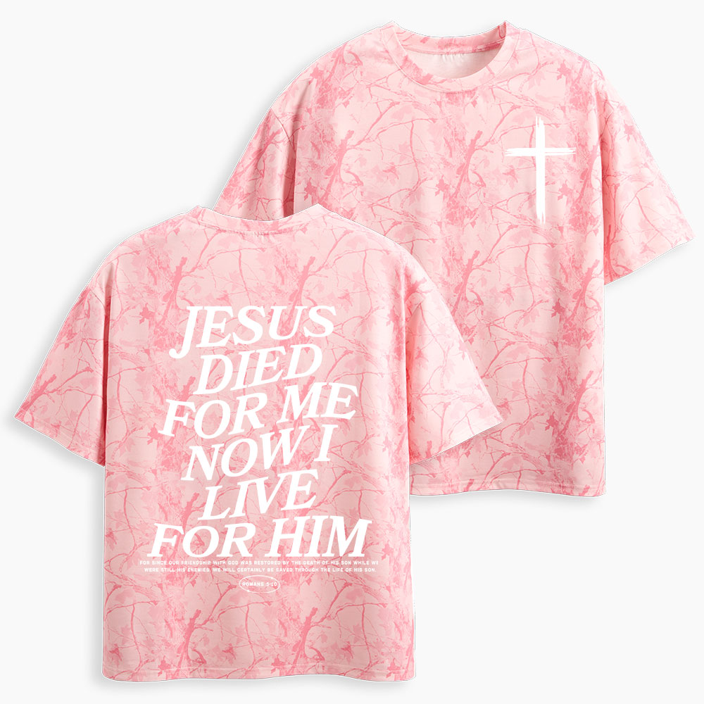 Jesus Died For Me Christian Camo T-Shirt