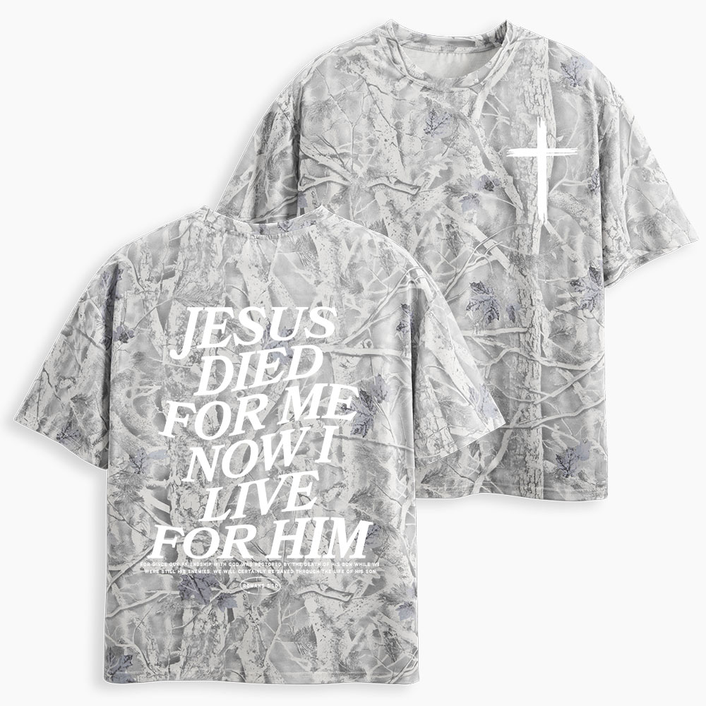 Jesus Died For Me Christian Camo T-Shirt