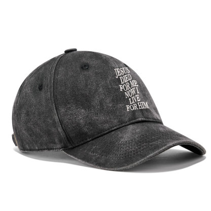 Jesus Died For Me Christian Washed Hat