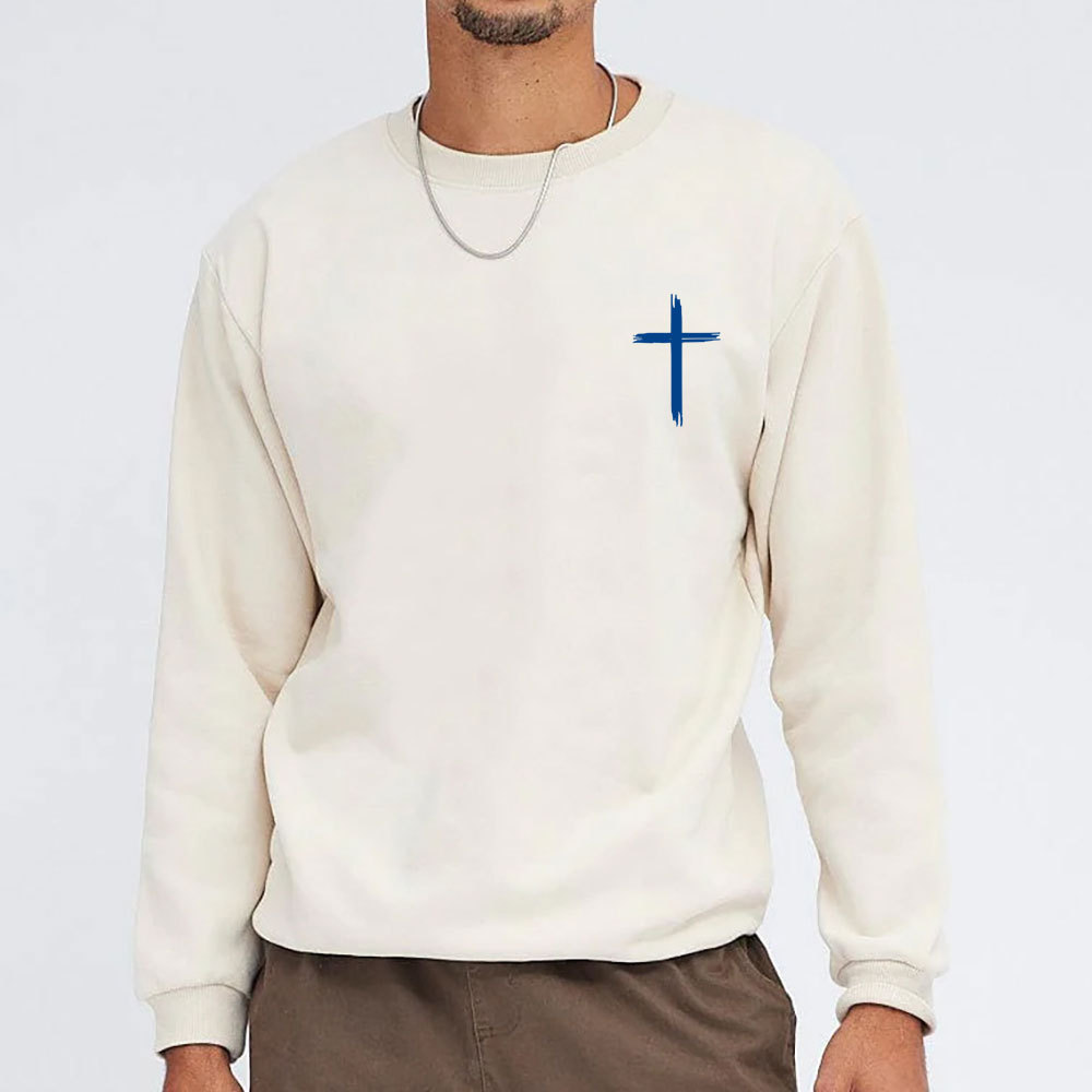 Jesus Died For Me Now I Live For Him Christian Washed Sweatshirt