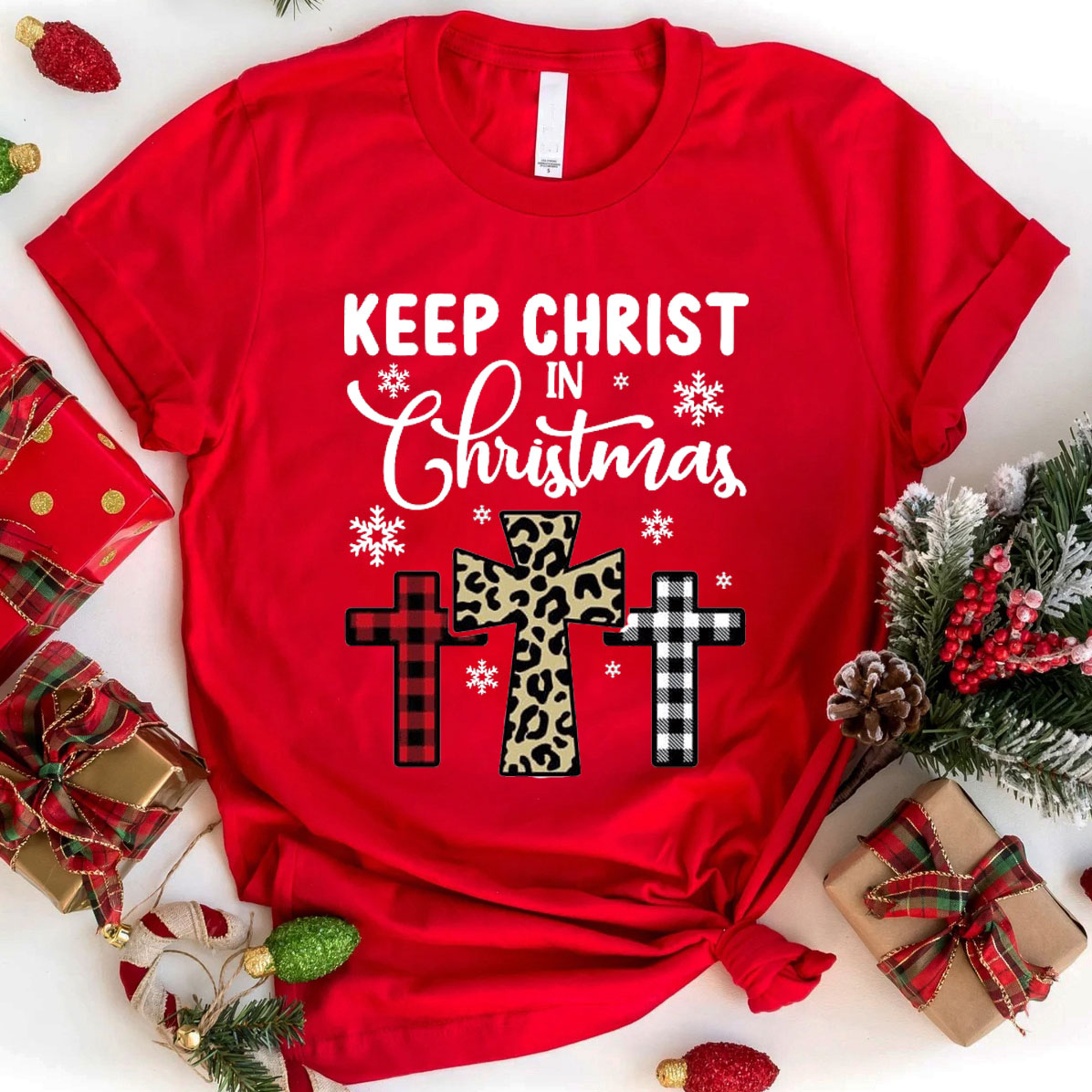 Keep Christ In Christmas Christian T-Shirt