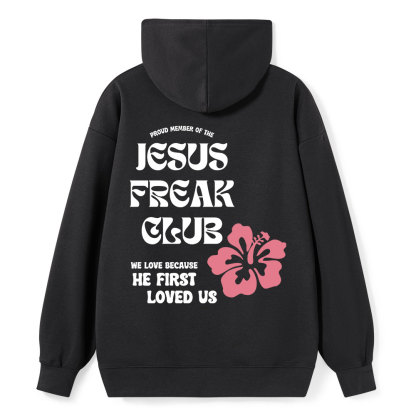 Jesus Frear Club Classic Christian Hoodie