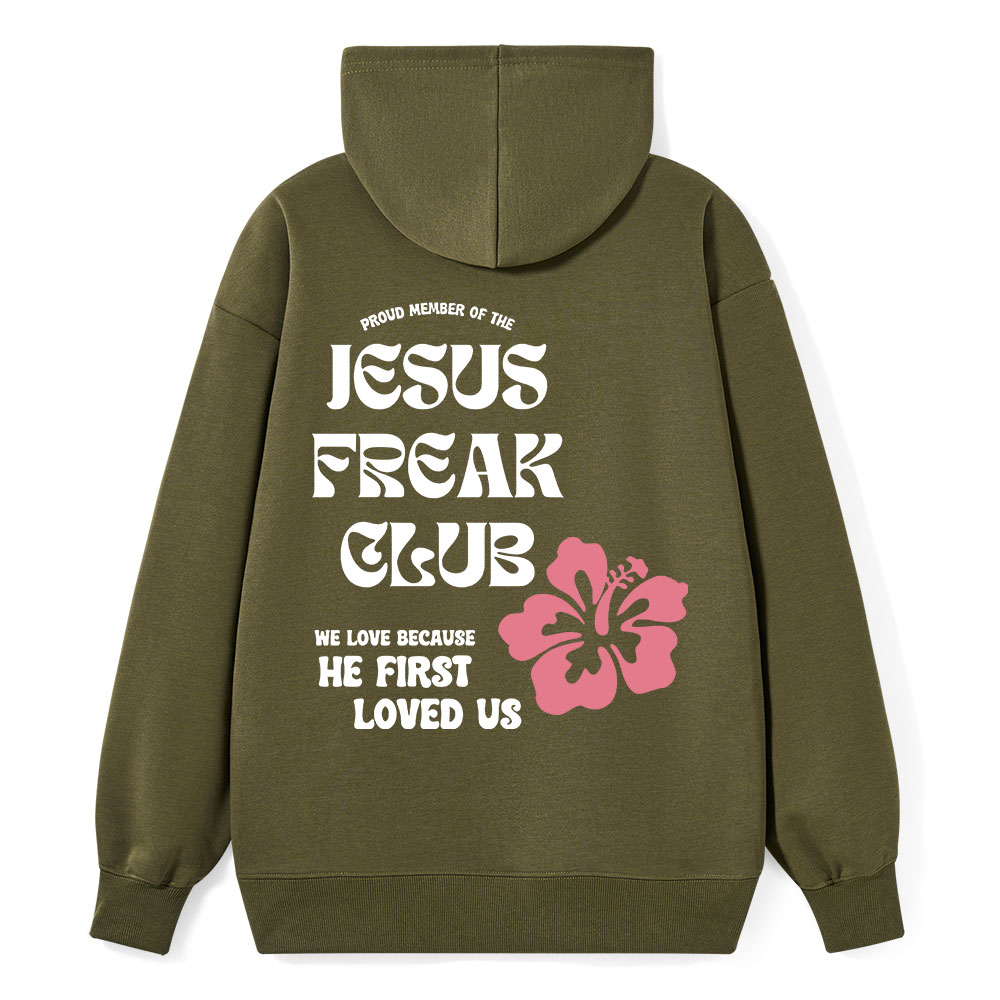 Jesus Frear Club Classic Christian Hoodie