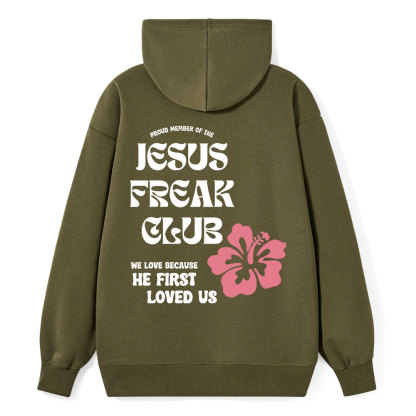 Jesus Frear Club Classic Christian Hoodie