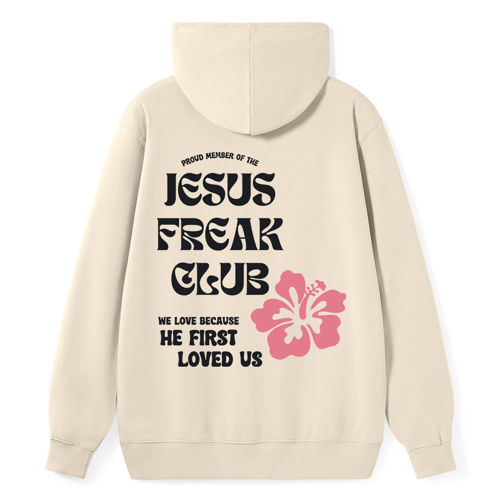 Jesus Frear Club Classic Christian Hoodie