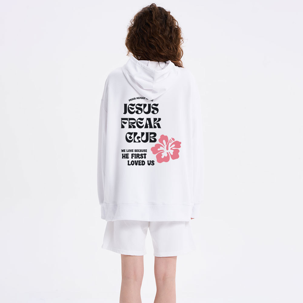 Jesus Frear Club Classic Christian Hoodie