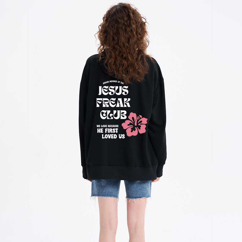 Jesus Frear Club Classic Christian Hoodie