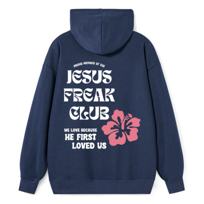 Jesus Frear Club Classic Christian Hoodie