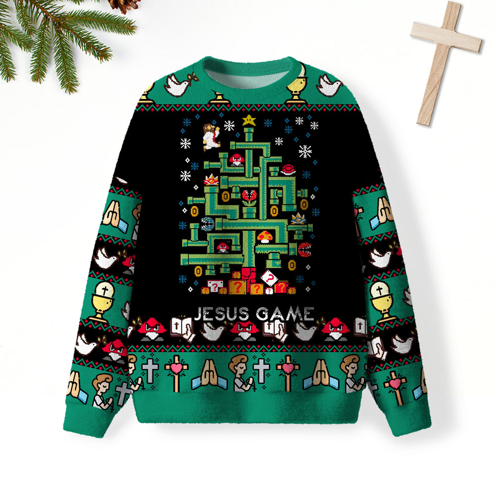 Jesus Game Christian Lightweight Sweater