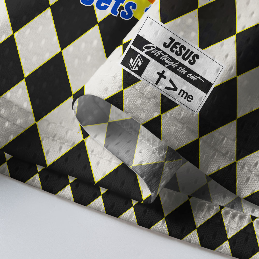 Jesus Gets Tough Sin Out Christian Mesh Jersey