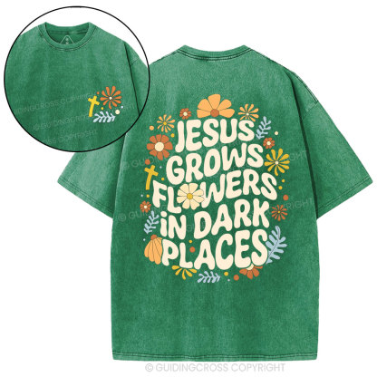 Jesus Grows Christian Washed T-Shirt