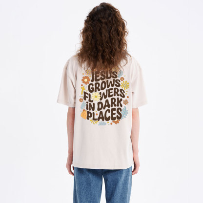 Jesus Grows Christian Washed T-Shirt