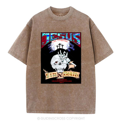Jesus Has Conquered Christian Washed T-Shirt