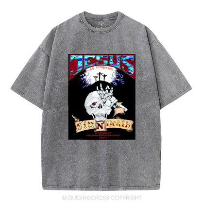 Jesus Has Conquered Christian Washed T-Shirt
