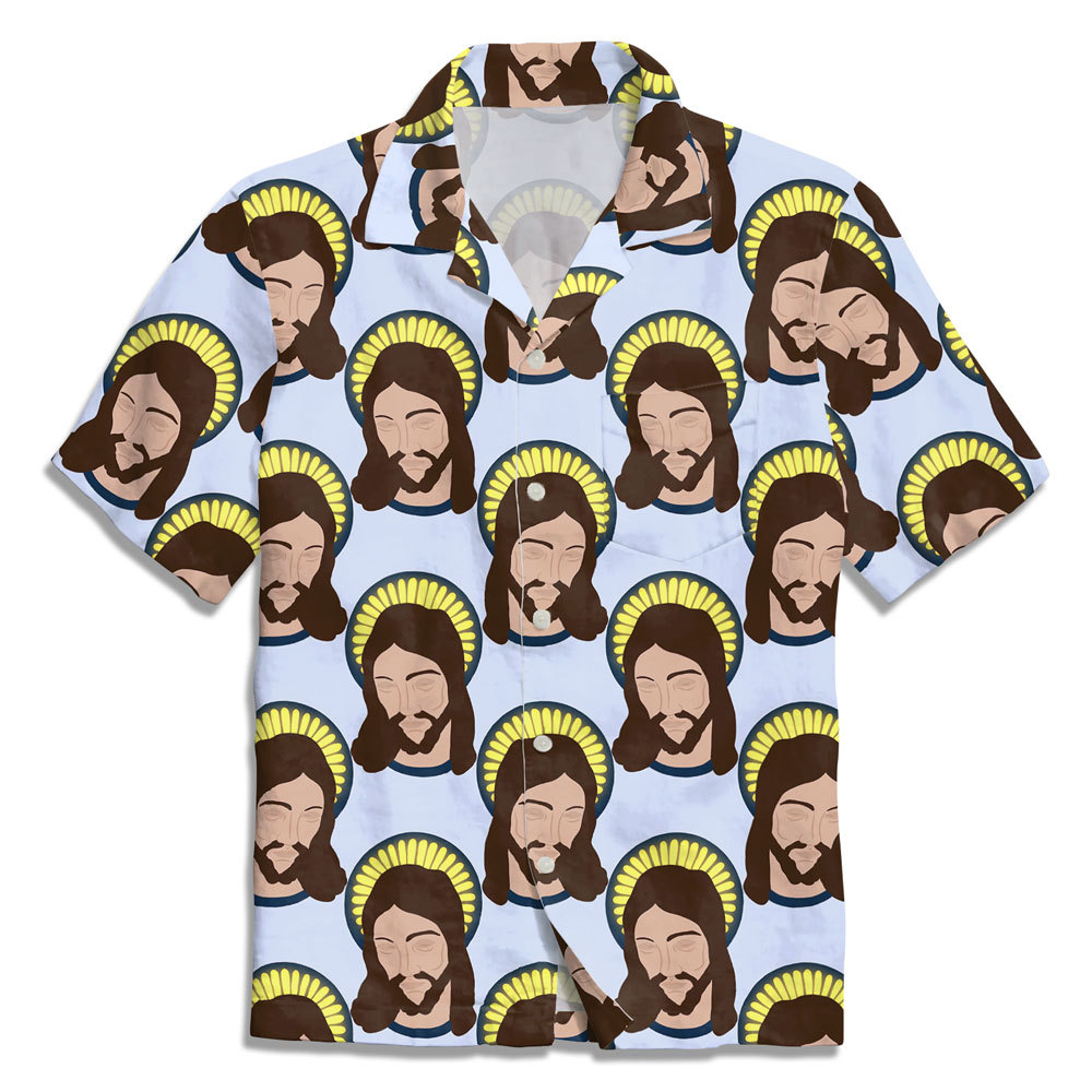 Jesus Head Christian Hawaiian Shirt