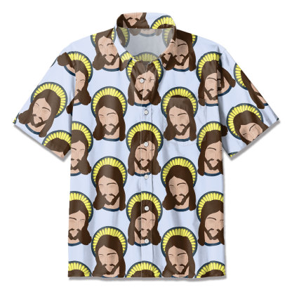 Jesus Head Christian Hawaiian Shirt