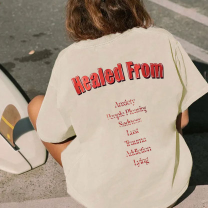 Jesus Healed Christian Washed T-Shirt