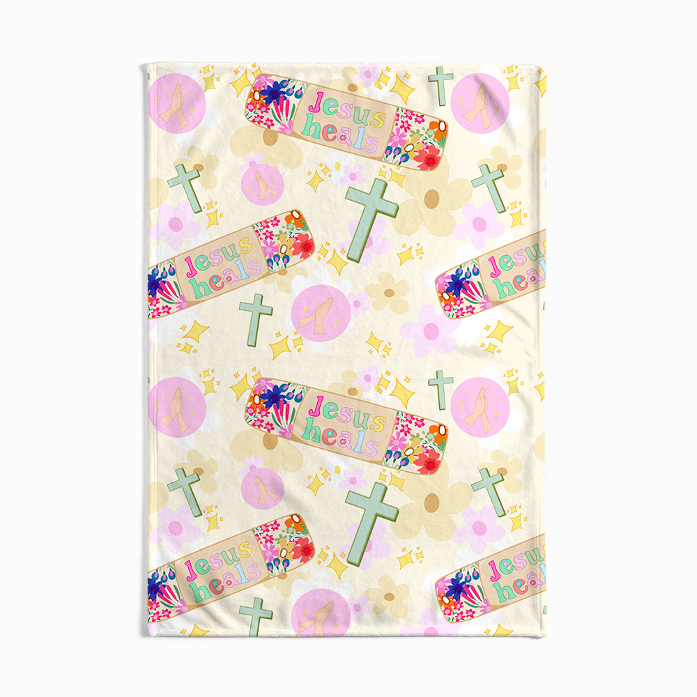 Jesus Heals Christian Blanket