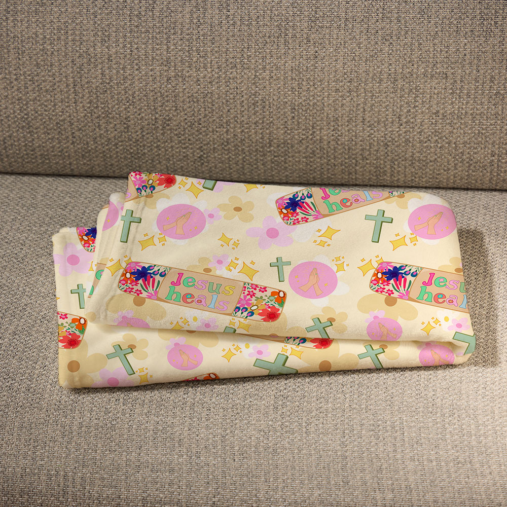 Jesus Heals Christian Blanket