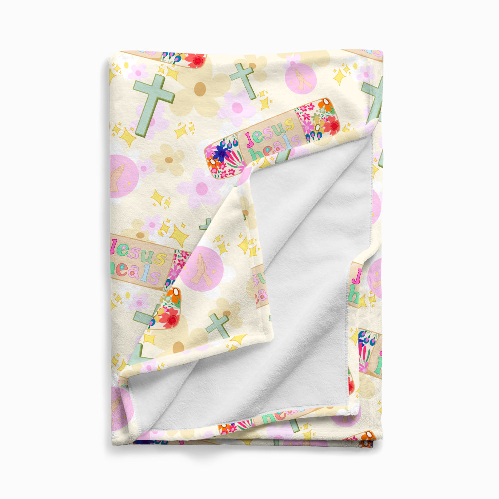 Jesus Heals Christian Blanket