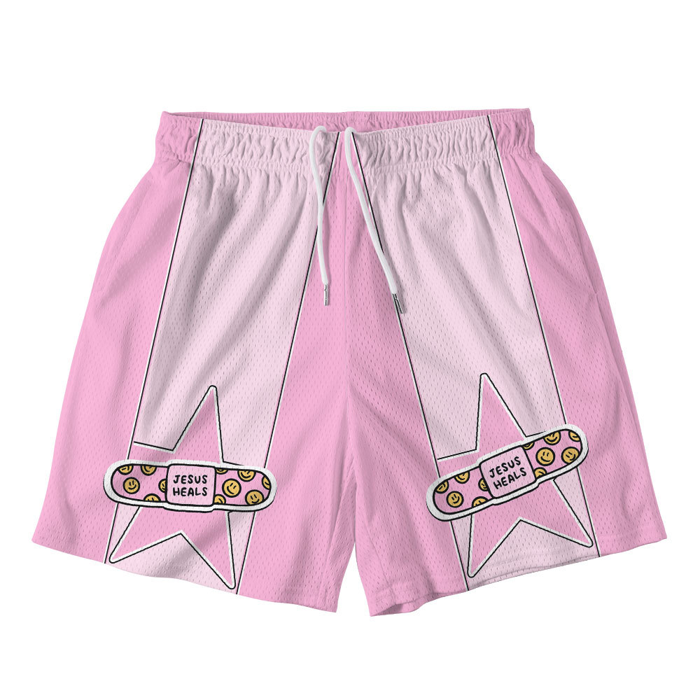 Jesus Heals Christian Mesh Shorts