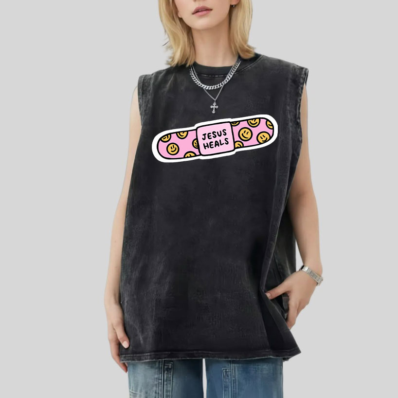 Jesus Heals Christian Sleeveless Tee