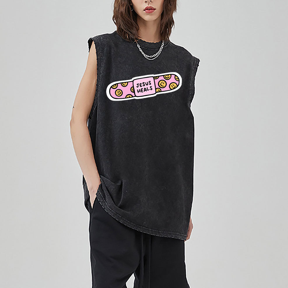 Jesus Heals Christian Sleeveless Tee