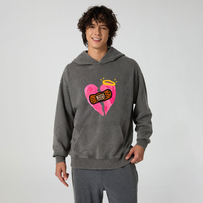 Jesus Heals Christian Washed Hoodie