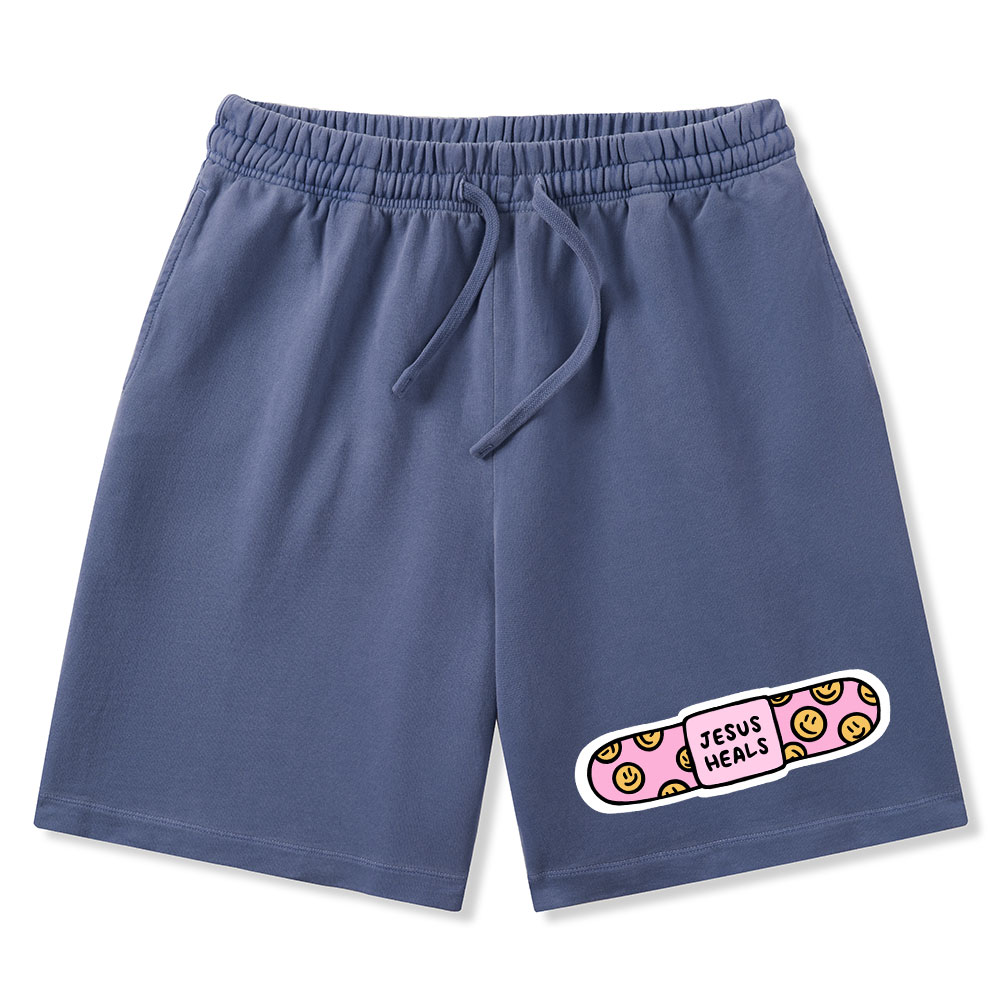 Jesus Heals Christian Washed Shorts
