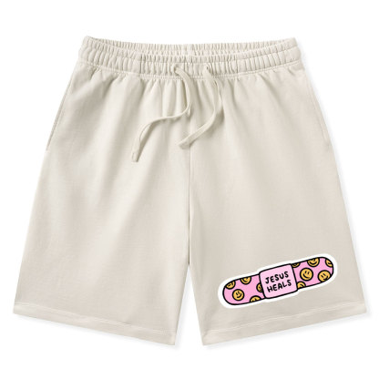 Jesus Heals Christian Washed Shorts