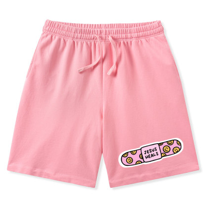 Jesus Heals Christian Washed Shorts