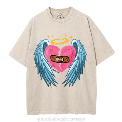 Jesus Heals Christian Washed T-Shirt