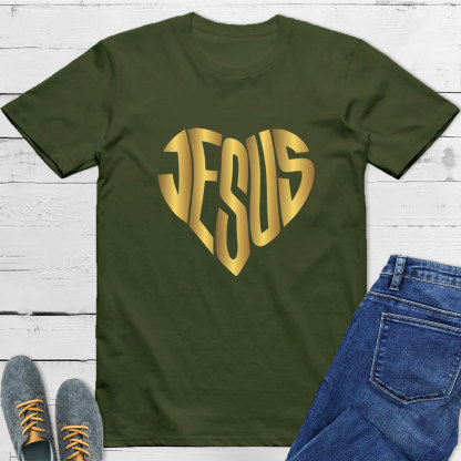 Jesus Heart Christian T-Shirt