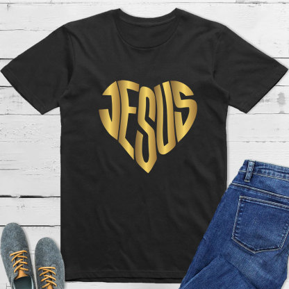 Jesus Heart Christian T-Shirt