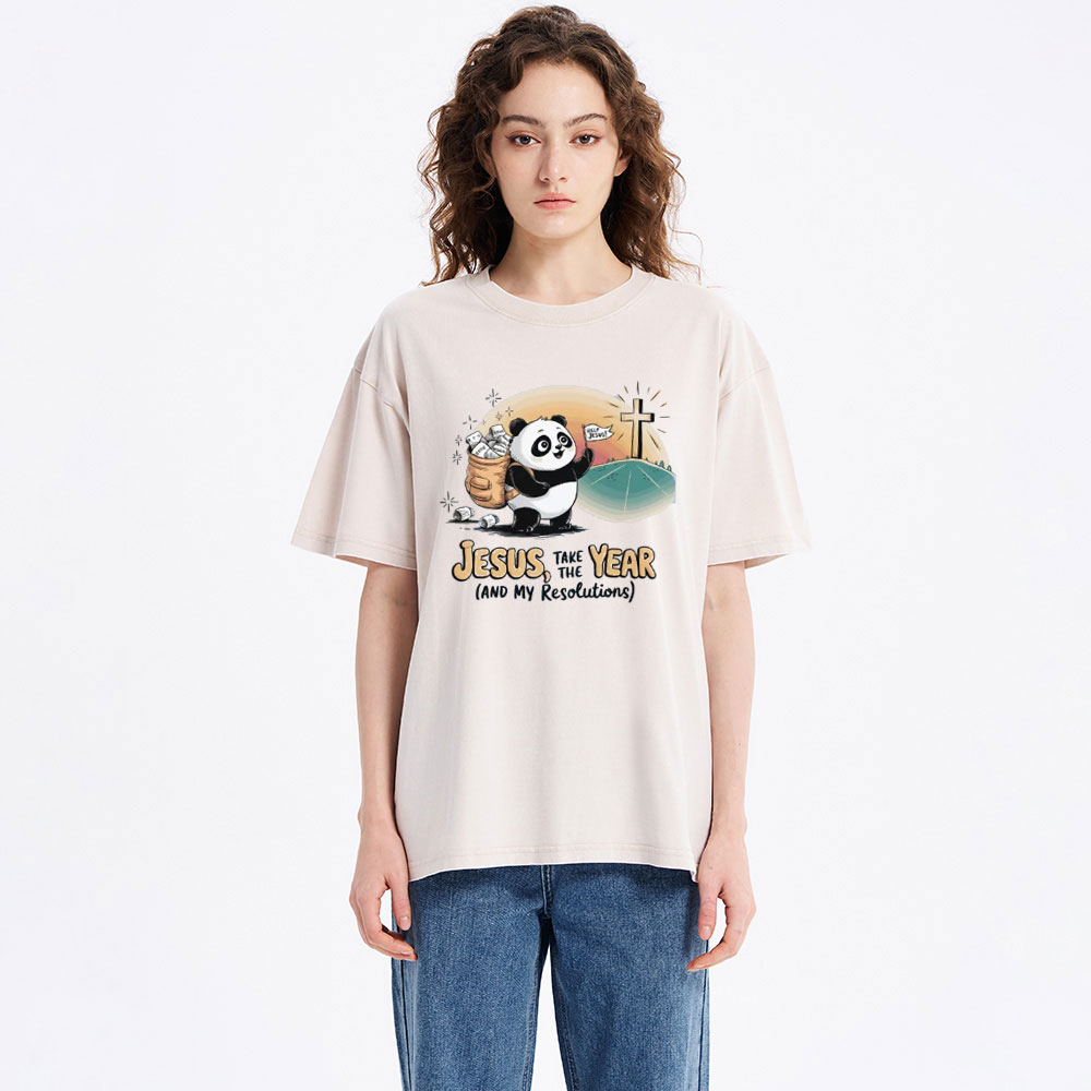 Jesus Help Christian Washed T-Shirt