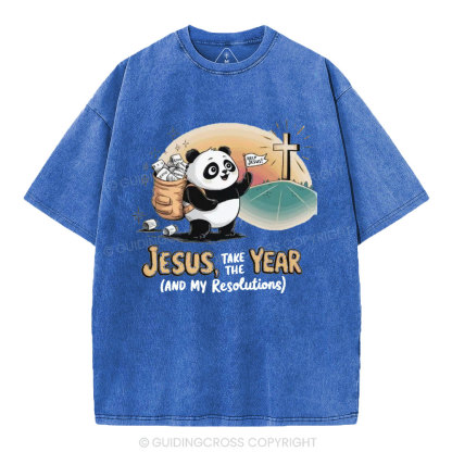 Jesus Help Christian Washed T-Shirt
