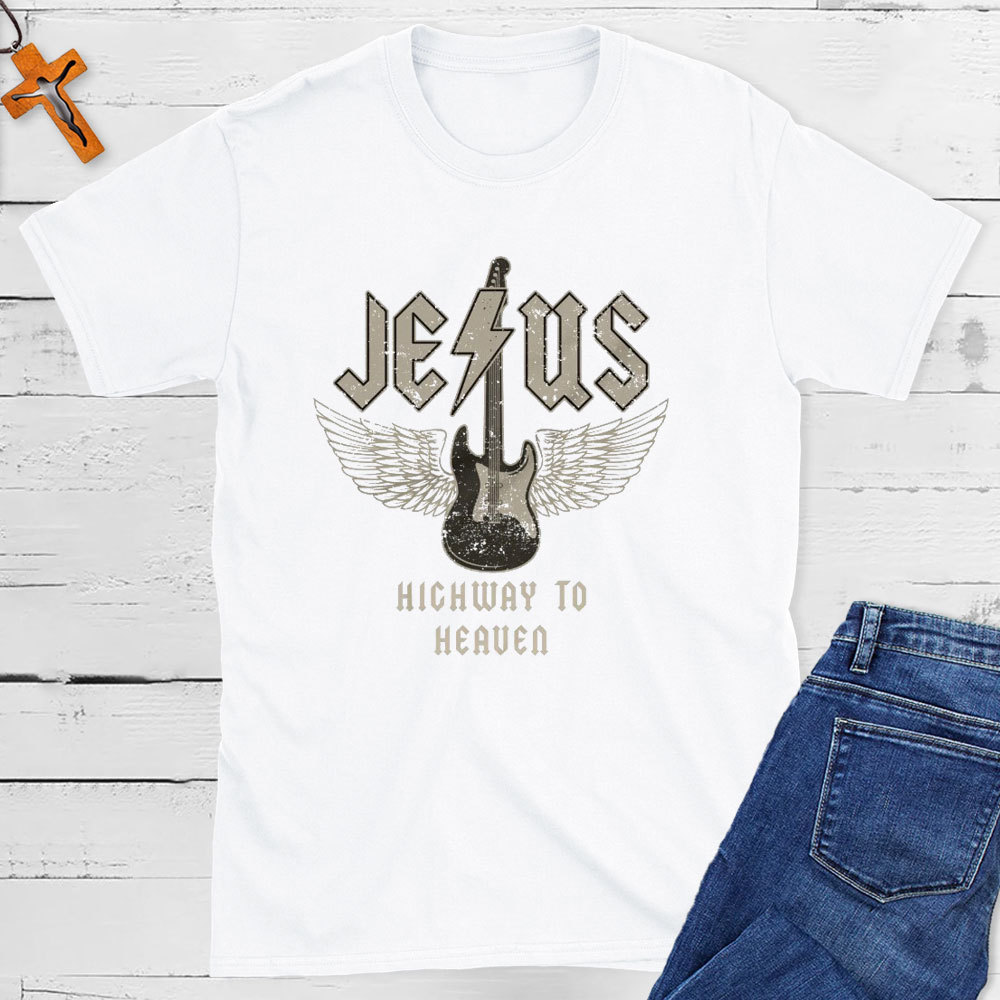 Jesus Highway To Heaven Christian T-Shirt